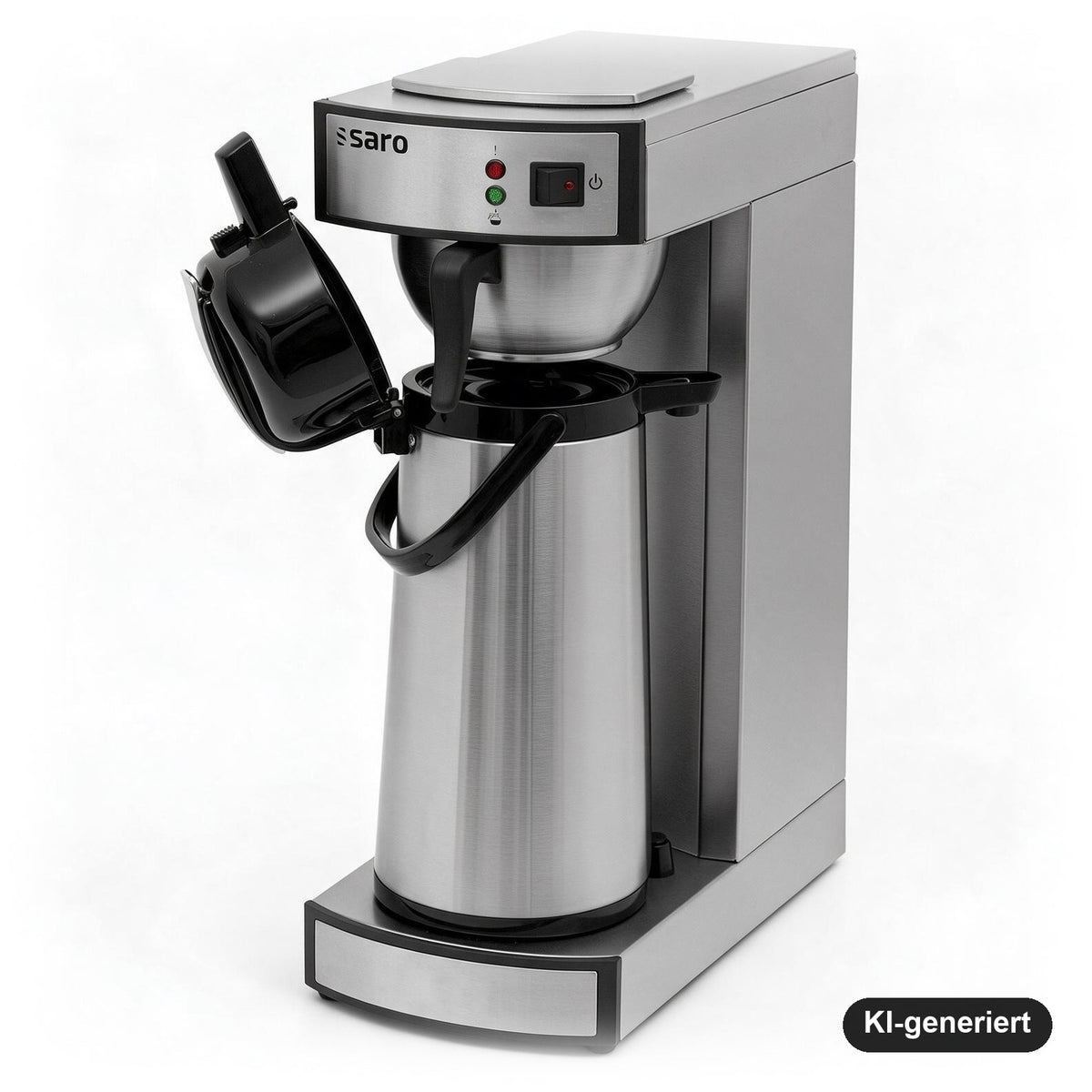 SARO Kaffeemaschine SAROMICA THERMO 24 mit Edelstahl-Isolierpumpkanne 2,2 L, Trockenlaufschutz