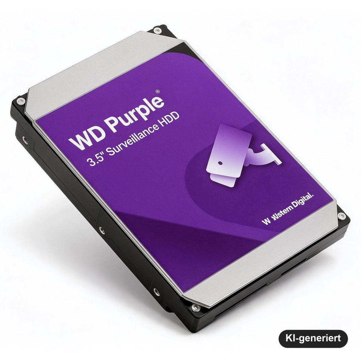 WD Purple 2 TB Überwachungsfestplatte, 3,5 Zoll SATA 6 Gb/s, 64 MB Cache, AllFrame-Technologie, für DVR/NVR