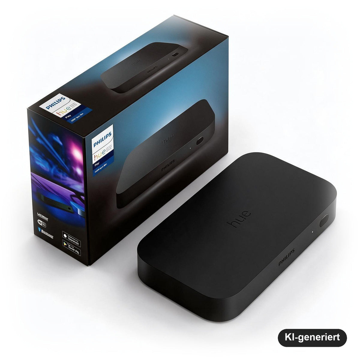 Philips Hue Play HDMI Sync Box – Lichtsynchronisation für TV, Gaming und Heimkino, 4 HDMI-Eingänge, Dolby Vision, HDR10+