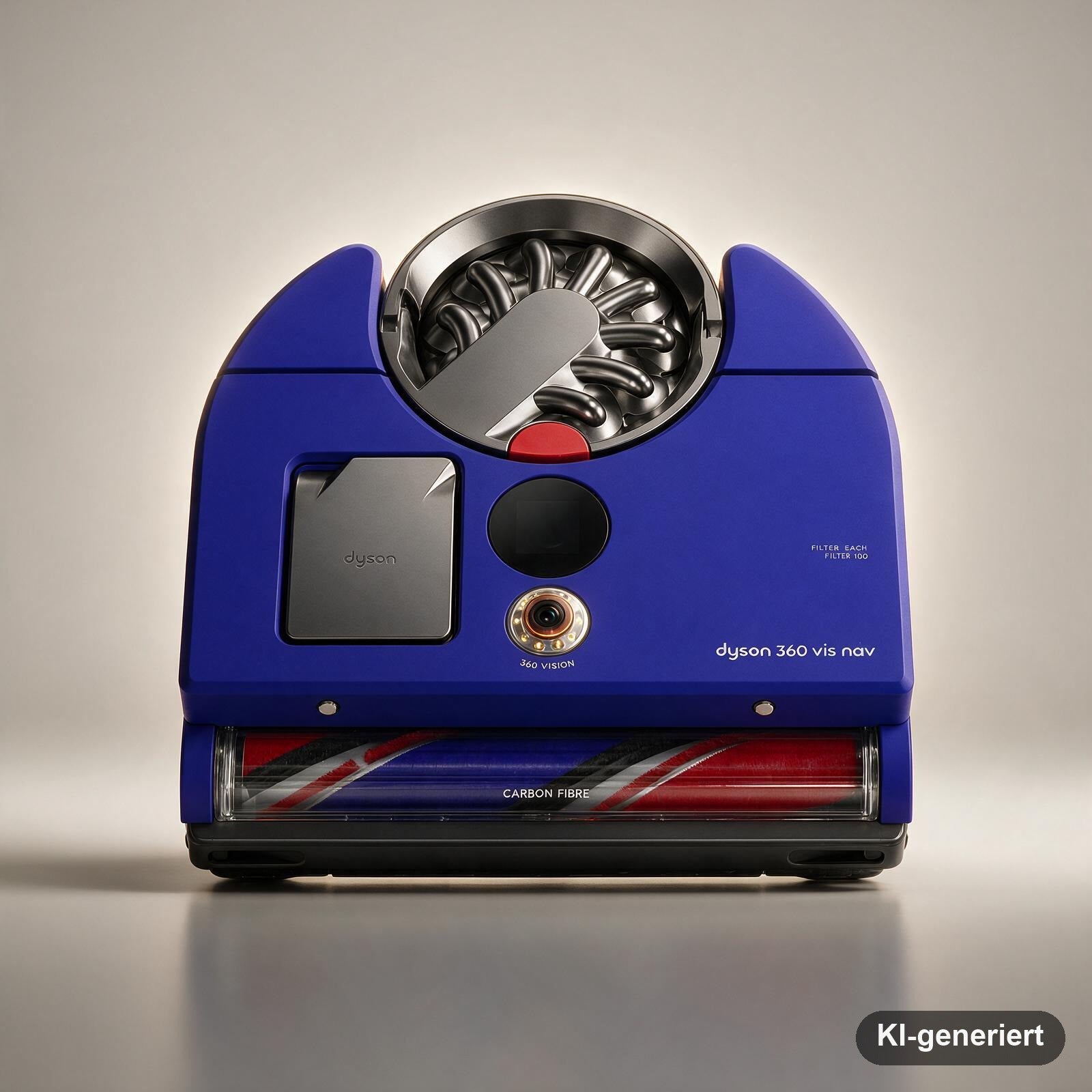 Dyson 360 Vis NAV™ Saugroboter, Vollbreite Bürste, entwickelt für alle Bodenarten (Blau/Nickel)