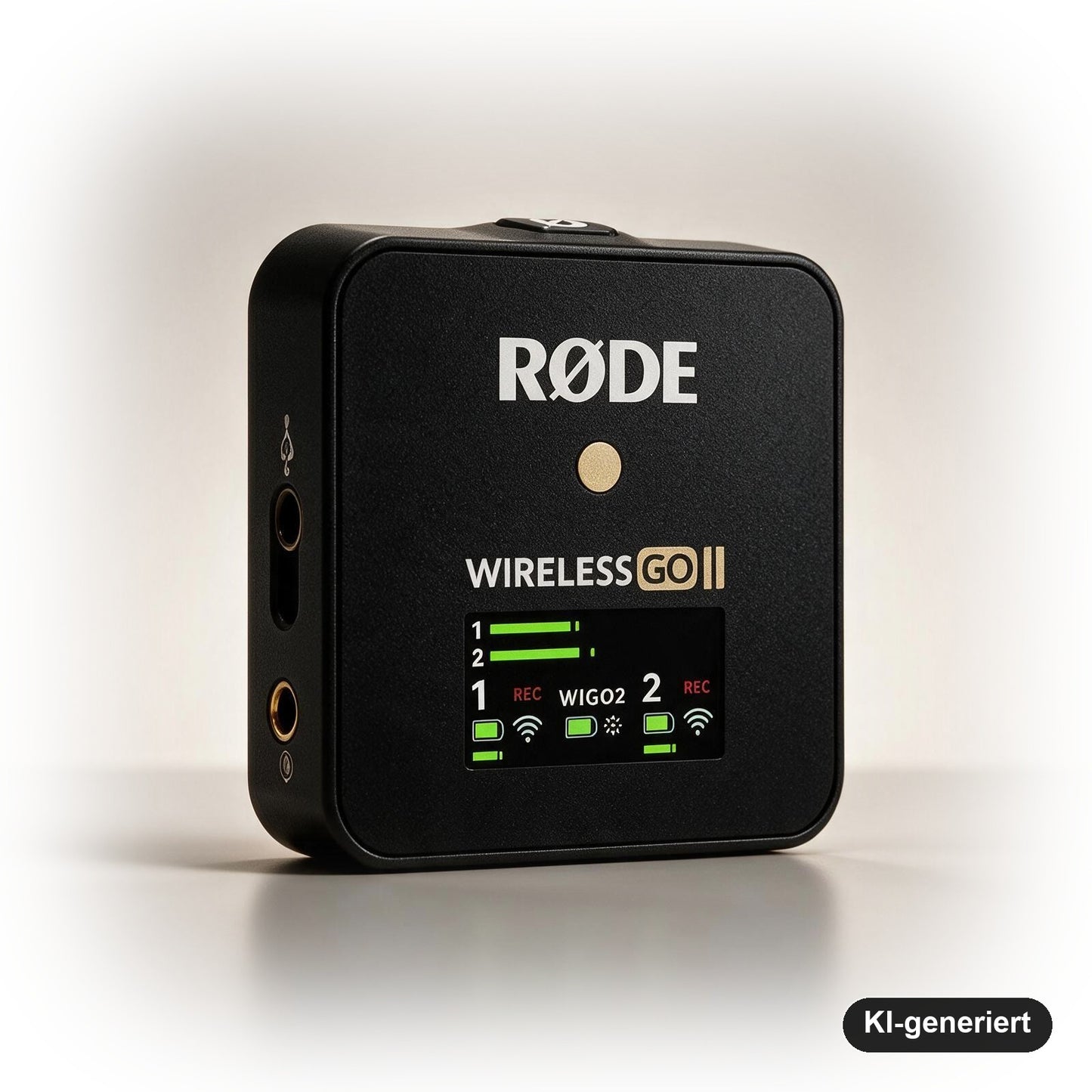 RØDE Wireless GO II Ultrakompaktes Kabelloses Zweikanal-Mikrofonsystem mit 2 Sendern und 200 m Reichweite, Schwarz