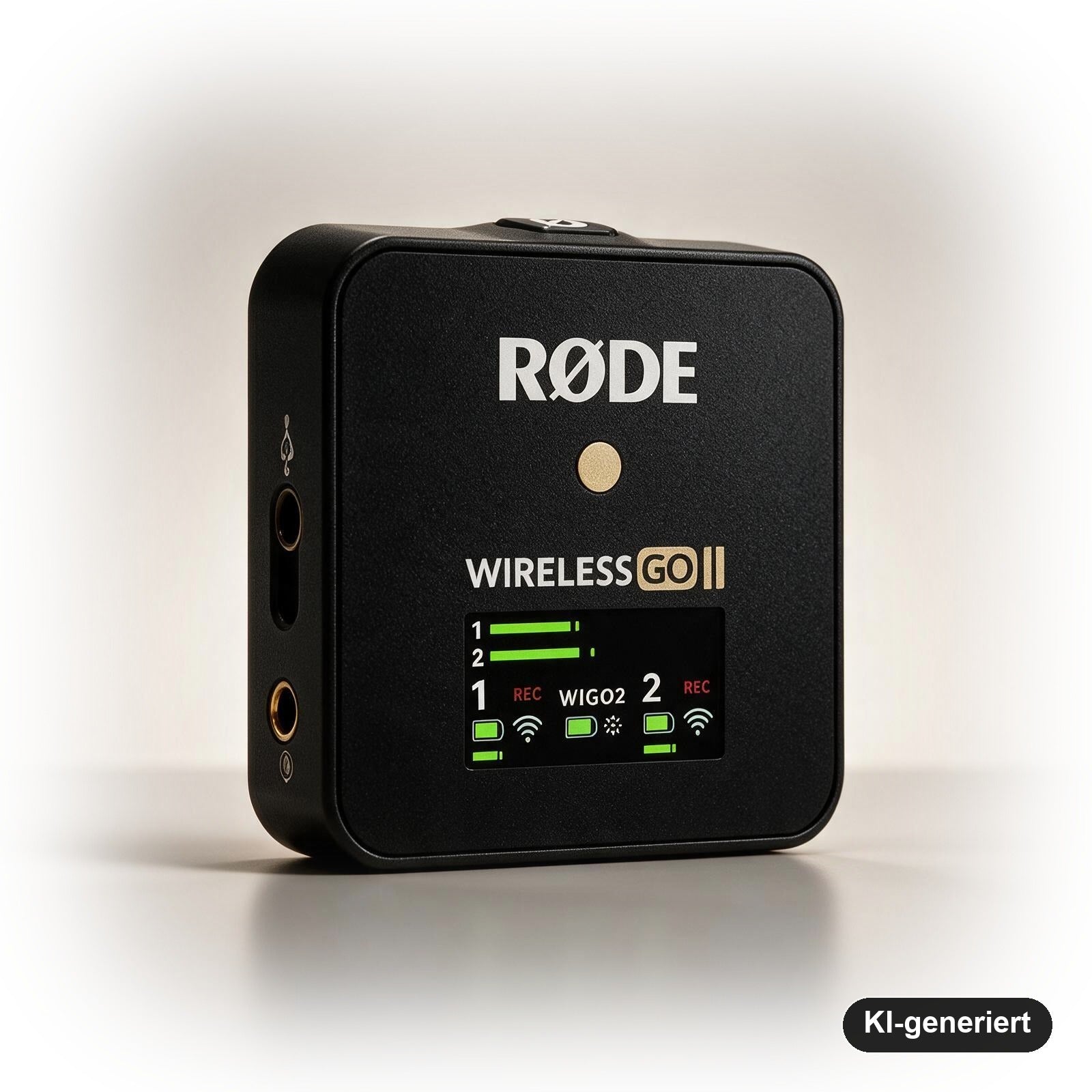 RØDE Wireless GO II Ultrakompaktes Kabelloses Zweikanal-Mikrofonsystem mit 2 Sendern und 200 m Reichweite, Schwarz