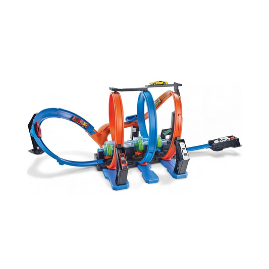 Hot Wheels FTB65 Korkenzieher-Crash Trackset